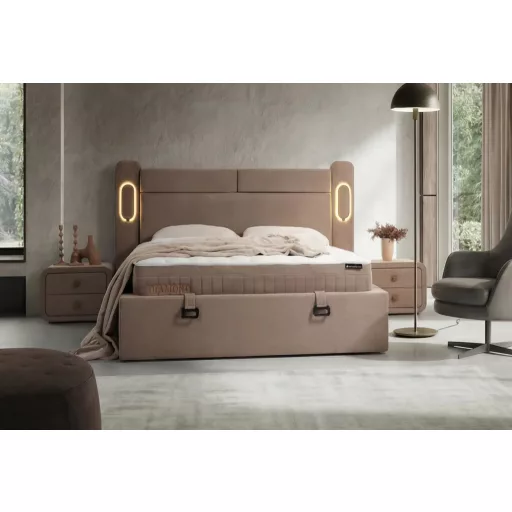 Livora Diamond ágykeret és matrac szett - 180x200x28 cm - Ágykeret és Orthopédia Táskarugós matrac