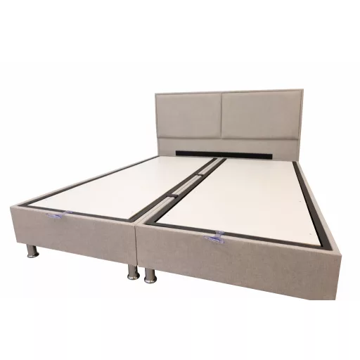  Livora Lotus Natur Ágyneműtartós Ágykeret - 160x200 cm - Beige- UTOLSÓ DB