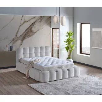   Livora Rome ágykeret és matrac szett - 160x200x31 cm - Ágykeret és Táskarugós matrac 