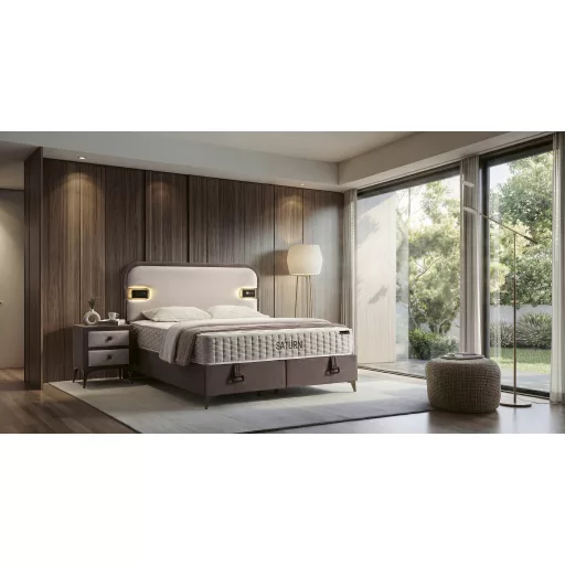 Livora Saturn Matrac 90x200x26 cm - Táskarugós Hotel Matrac - Fresh Daisy Prémium Szövet