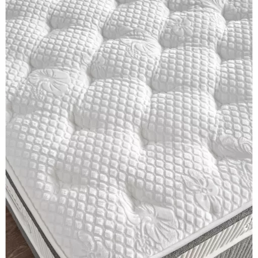 Livora Visco ágykeret és matrac szett - 200x200x30 cm - Ágykeret és Ortopédia Memóriahabos Táskarugós matrac