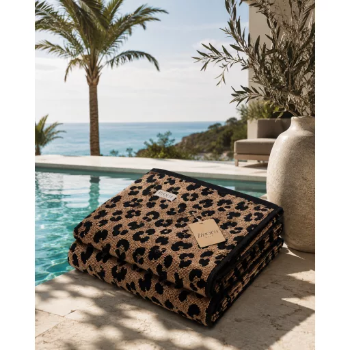 Livora Noir Bloom Törölköző 50x100 cm  - 500 g/m² - Exklúziv minőség